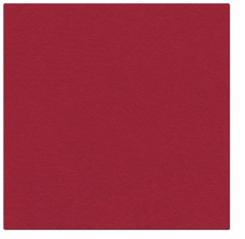 Servietten Dinner 50x Unifarbe bordeaux, 40x40cm