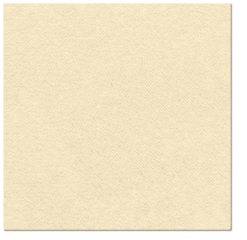 Servietten Dinner 50x Unifarbe cream, 40x40cm