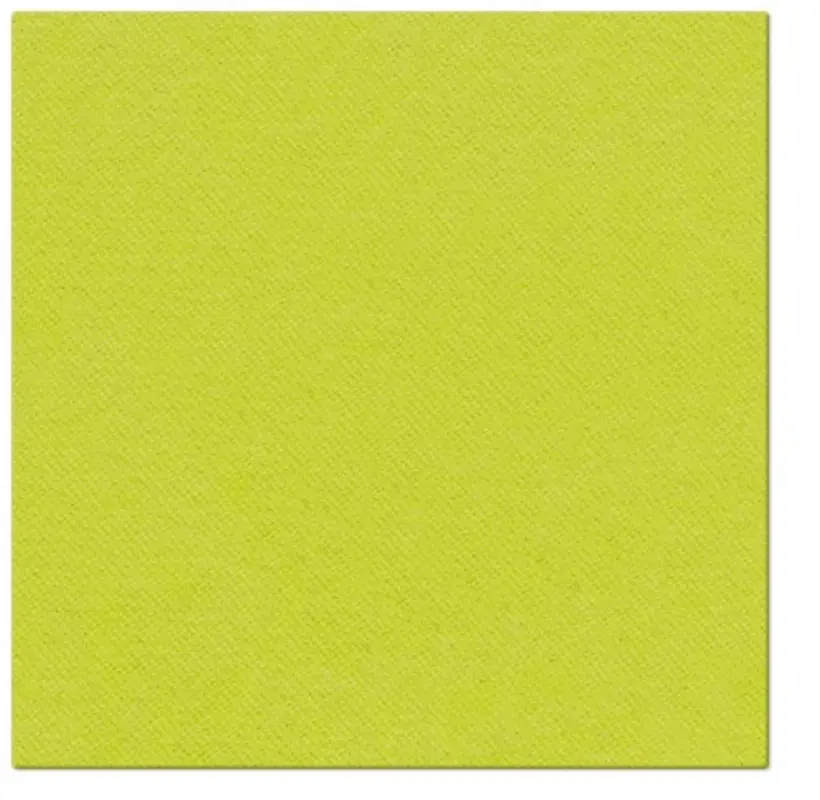 Servietten Dinner 50x Unifarbe lime, 40x40cm