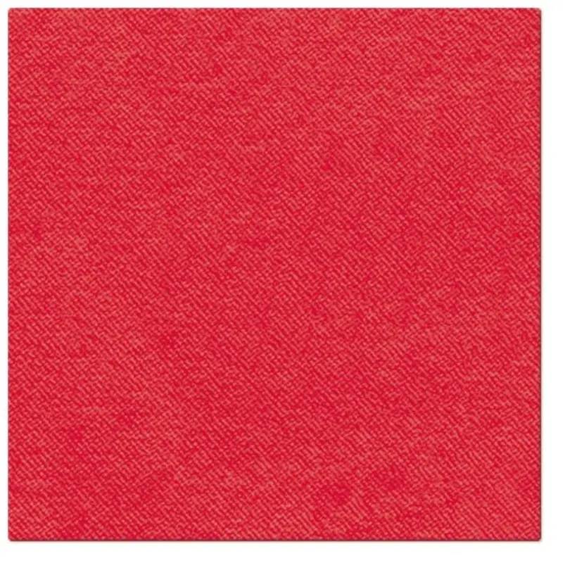 Servietten Dinner 50x Unifarbe Rot, 40x40cm