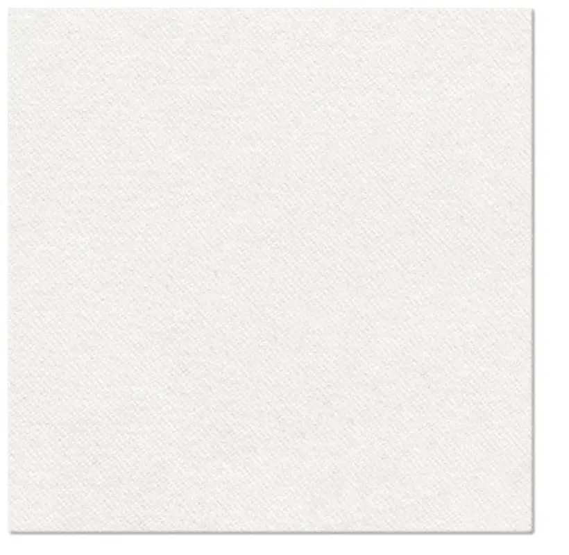 Servietten Dinner 50x Unifarbe weiss, 40x40cm