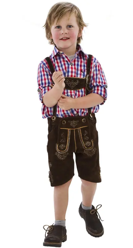 Set Kinder Lederhosen mit Trachtenhemd