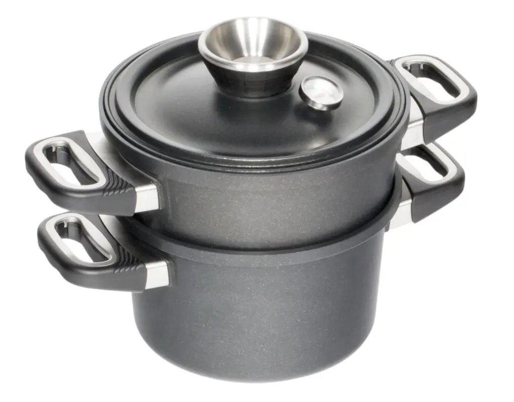 Set Topf Wasserl- Kochen Induk.D24cm, Dünster/Deckel