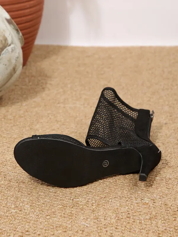 Sexy Roman Mesh Stiletto Sandalen
