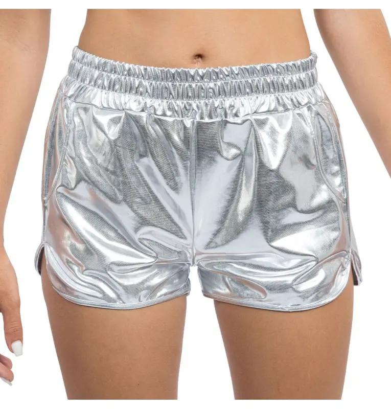 Shorts metallic, silber