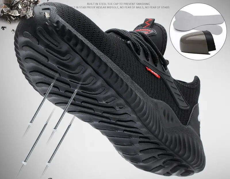 Sicherheits-Schuhe mit Stahlkappe