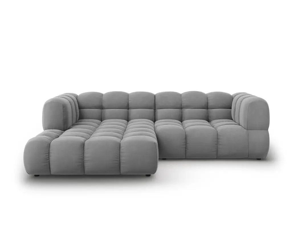 Sky Velour modulares Ecksofa links 3 Sitzer 162cm