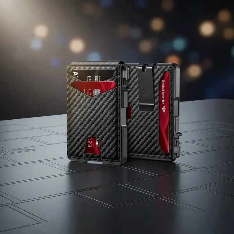 Slim Wallet Echtleder · RFID-Schutz, Vollnarbenleder