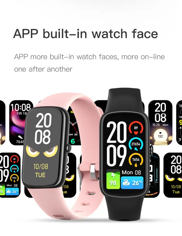 Smartwatch mit Farb-Touchscreen & Blutsauerstoffmessung