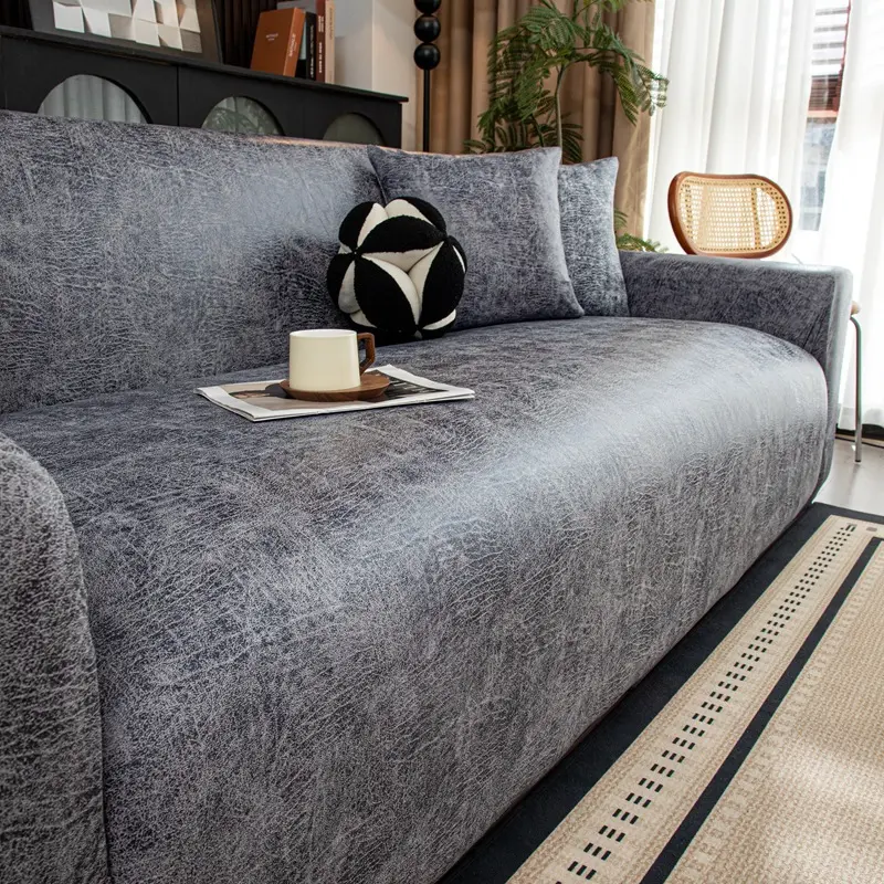 Sofa-Überzug aus Kunstleder, hochelastisch