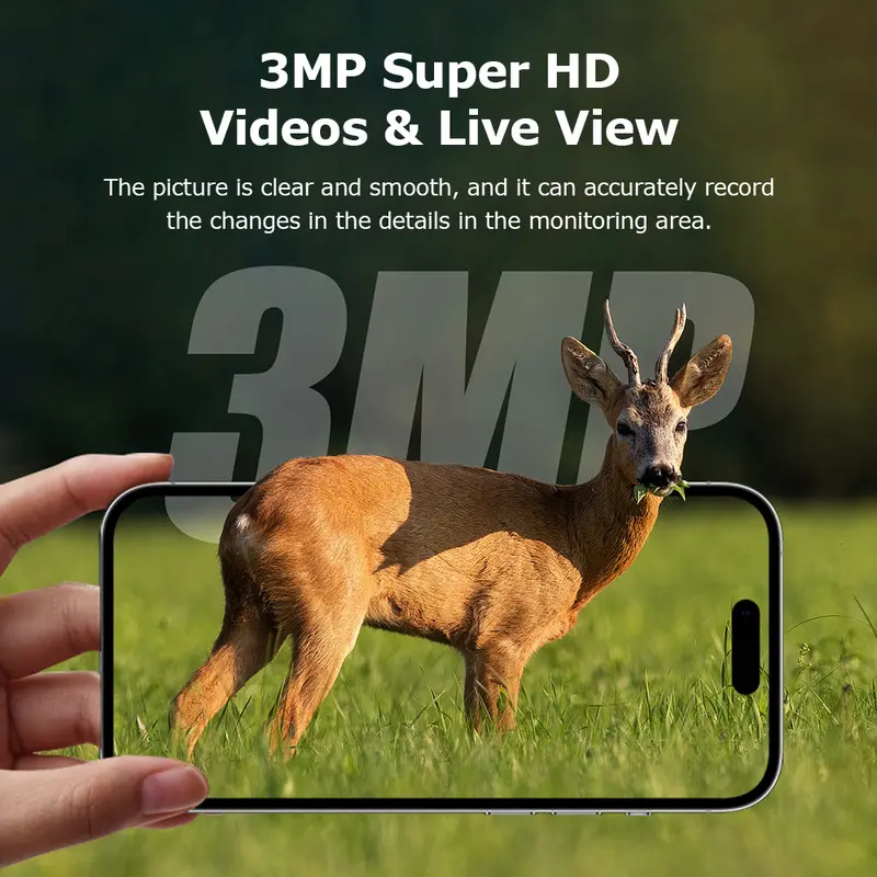 Solar 4G Wildtierkamera mit Nachtsicht