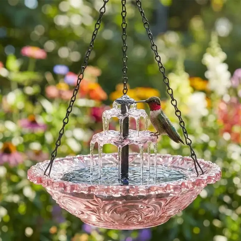 Solar-Vogeltränke mit Springbrunnen