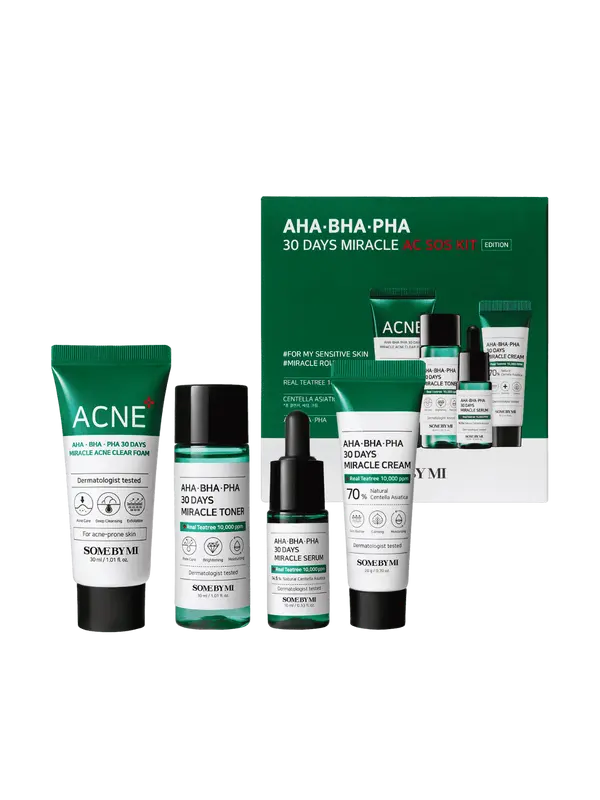 Some By Mi AHA BHA PHA 30 Days Miracle AC S.O.S. KIT 4-teilig