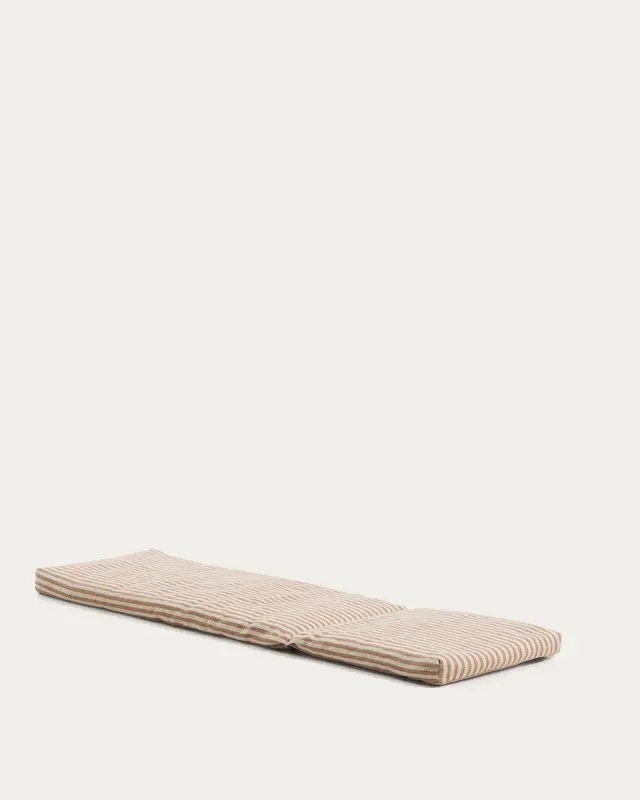 Sonnenliegekissen Dirome 100 % PET beige gestreift 50 x 175 cm