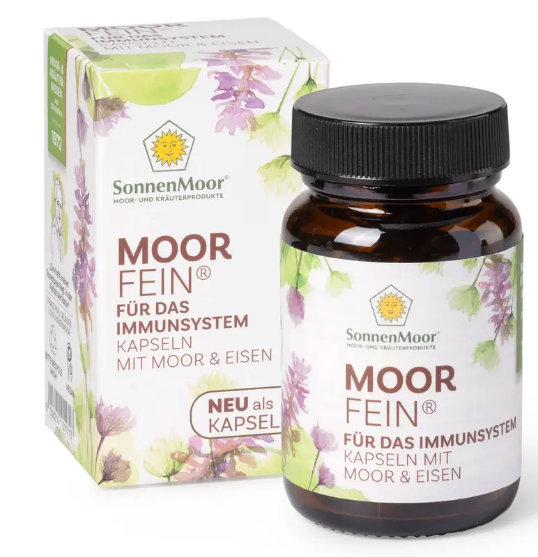 SonnenMoor MoorFein® Moorpulver mit Eisen für Immunsystem & Darm 30 Kapseln