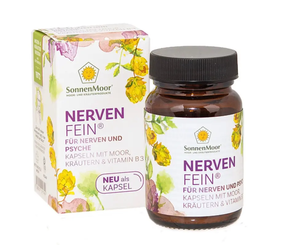 SonnenMoor NervenFein® Moor & Vitamin B3 für Nerven und Psyche 30 Kapseln