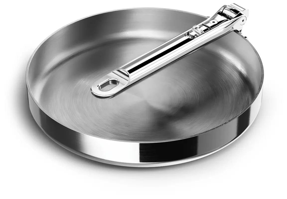 Space Steel Bratpfanne D24cm Edelstahl mit Klappgriff