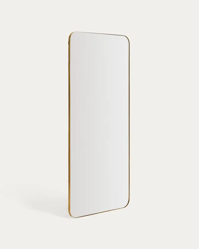 Spiegel Marco mit goldenem Metall, 80 x 180 cm