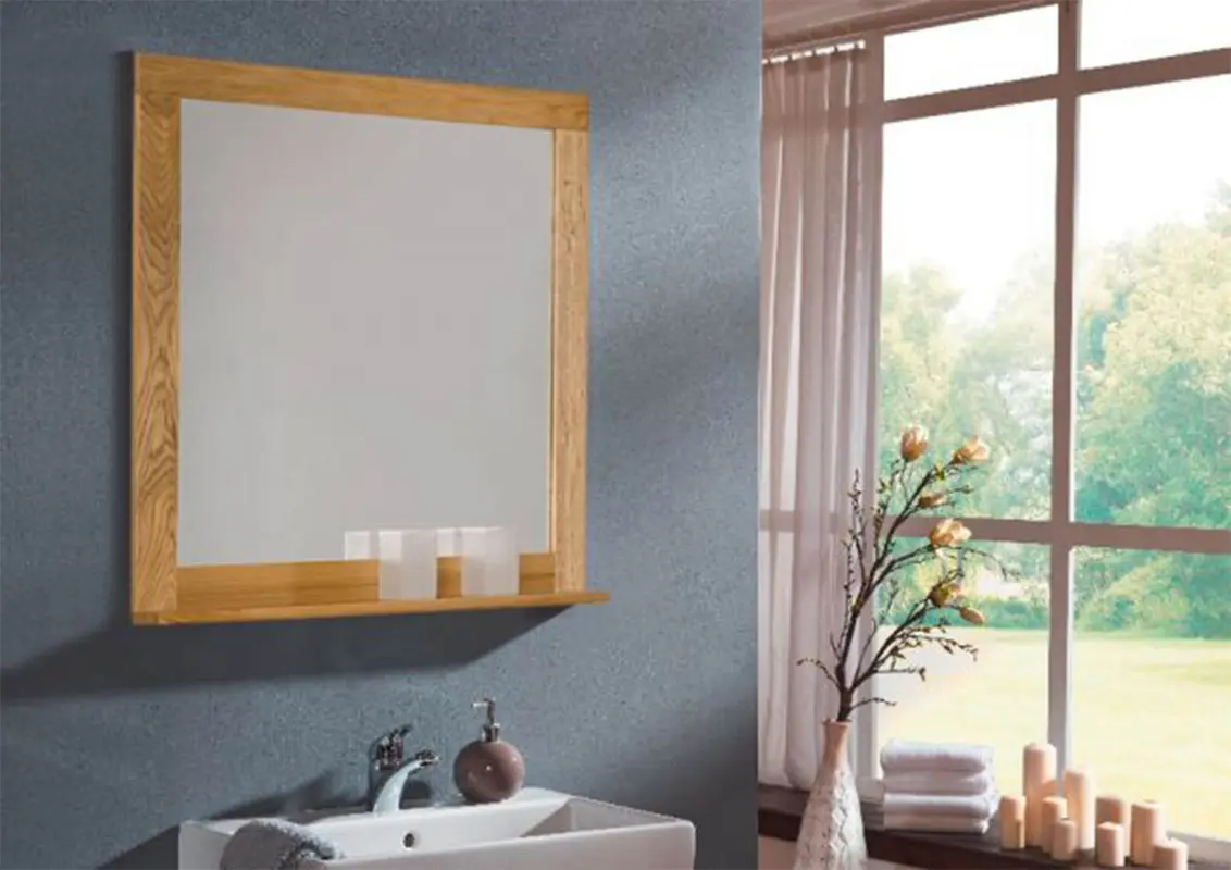 Spiegel Wildeiche 74x8x78 natur lackiert GOTTSTA