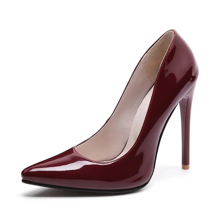 Spitzschuhe mit Stiletto-Absatz aus Leder für Damen