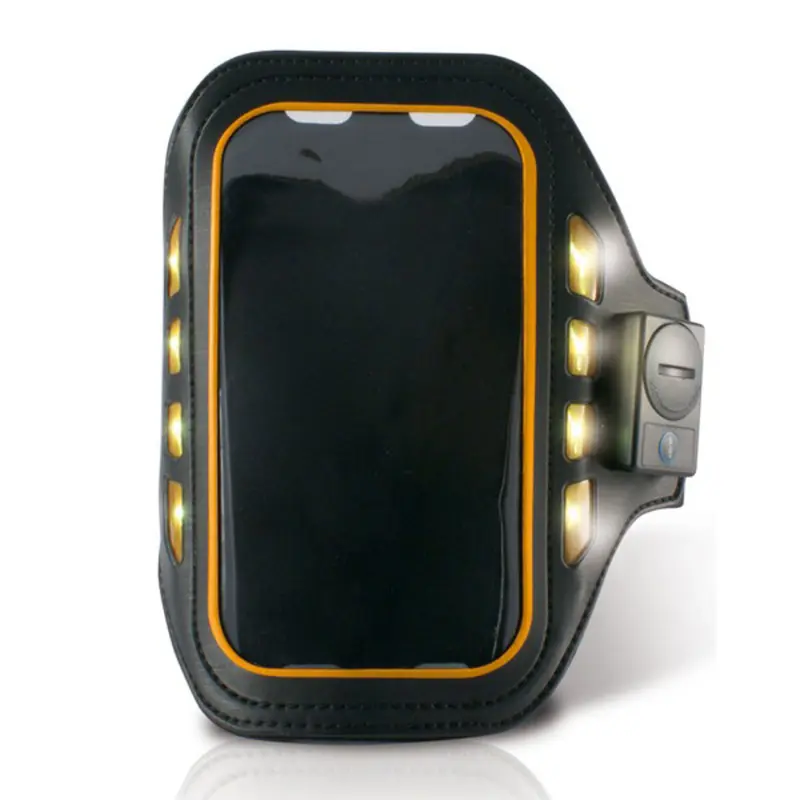Sportarmband mit LED KSIX 4 Schwarz Neopren