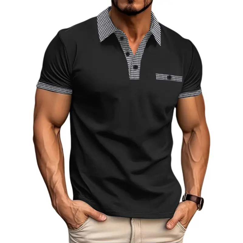 Sportliches Colorblock Polo-Shirt für Herren