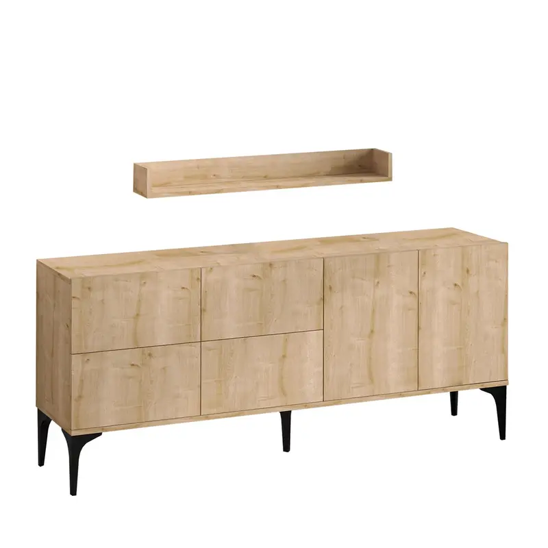 Stella High-Sideboard - Saphir- Eiche