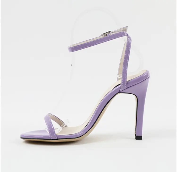 Stiletto-Sandalette «Gala» · Violett, Knöchelriemen