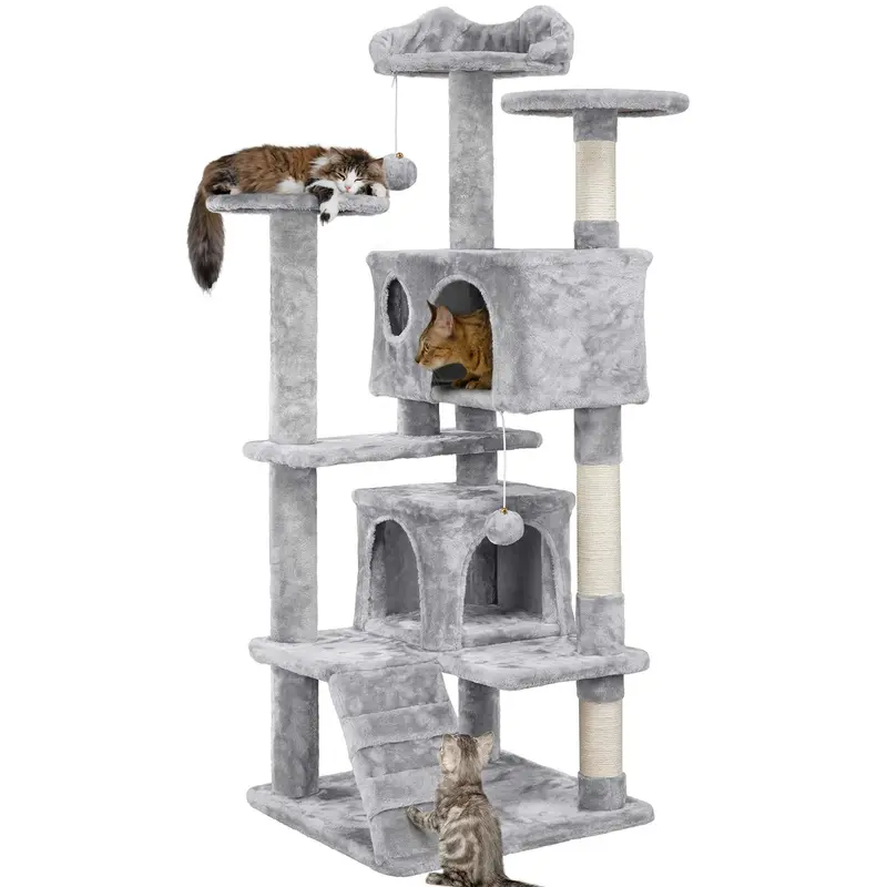 Stilvoller All-in-One Kratzbaum für Katzen