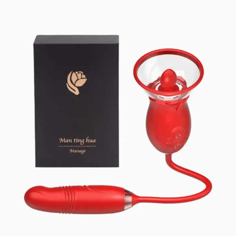 Stimulateur 3 en 1 vibromasseur et langue — Man Ting Hu