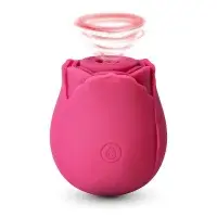 Stimulateur clitoridien en forme de rose dentelée
