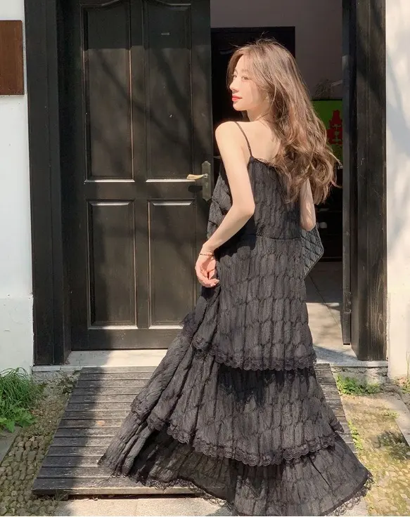 Strand-Maxikleid «Bali» – luftiges Stufenkleid