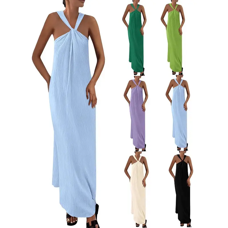 Strandkleid «Playa» – Halter mit Schnür-Detail