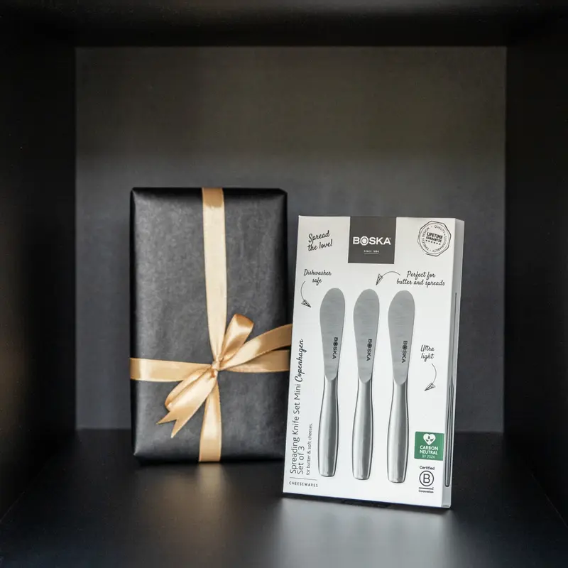 Streichmesser-Set Copenhagen silber Edelstahl 170x125x20mm