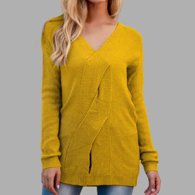 Strickpullover mit V-Ausschnitt