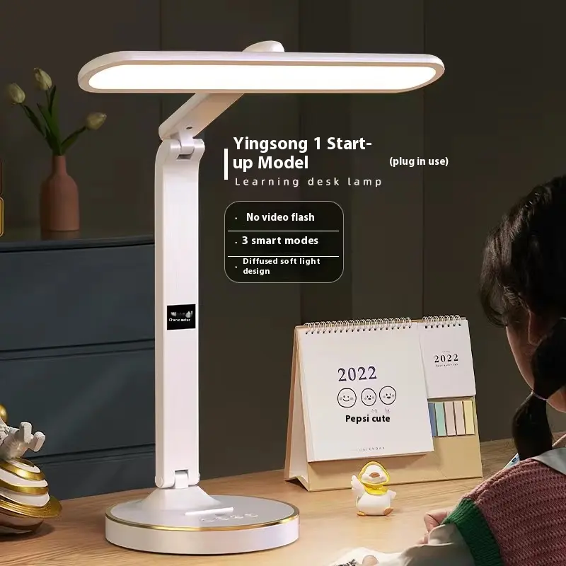 Studentenleselampe Faltbar Aufladbare Schreibtischlampe mit Augenschut