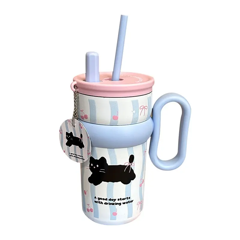 Stylische Edelstahl-Trinkflasche