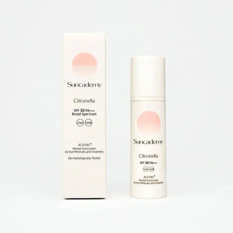 Suncademy CITRONELLA - Herbal Mineral Facial Sunscreen SPF 30 (5 ml)
