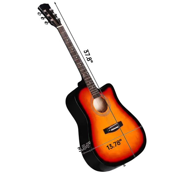 Sunset Akustikgitarre mit Zubehör