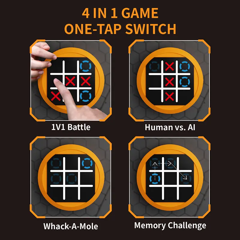 Super Tic-Tac-Toe 4-in-1 Gedächtnisspiel
