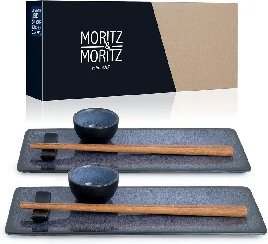 Sushi Geschirr, Blau