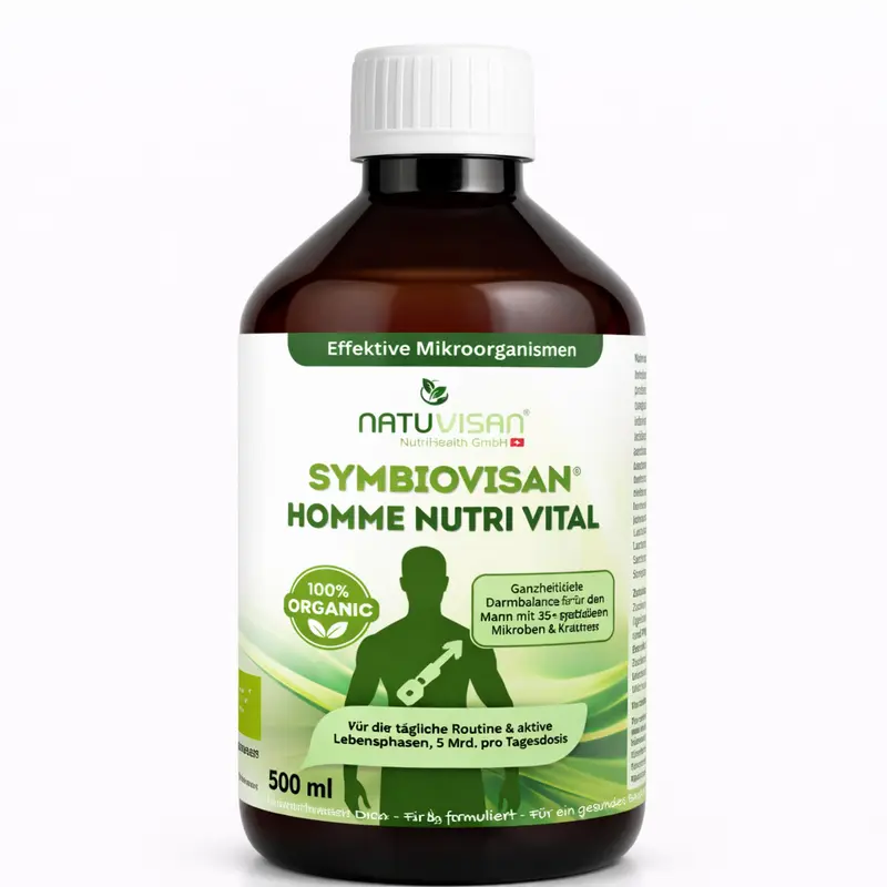 Symbiovisan® Bio Homme Nutri Vital – Mikrobiom-Elixier für Männer 500 ml
