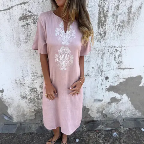 T-Shirt-Kleid «Casa» – locker mit Print