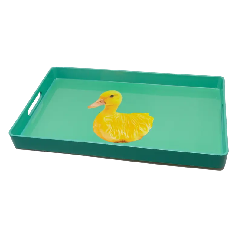 Tablett rechteckig 40x24cm Ente