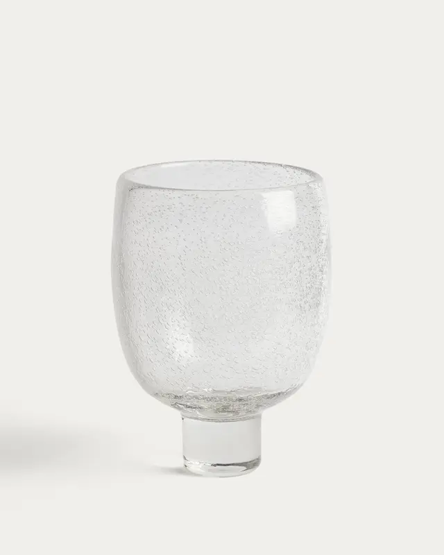 Tafelaufsatz Sirau aus transparentem Glas Ø 24 cm