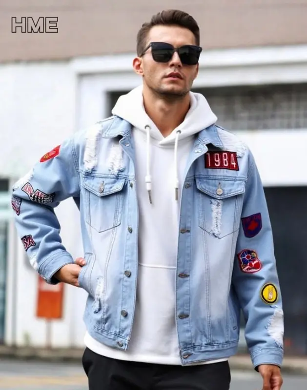 Taillierte Jeansjacke für Herren – Y102S