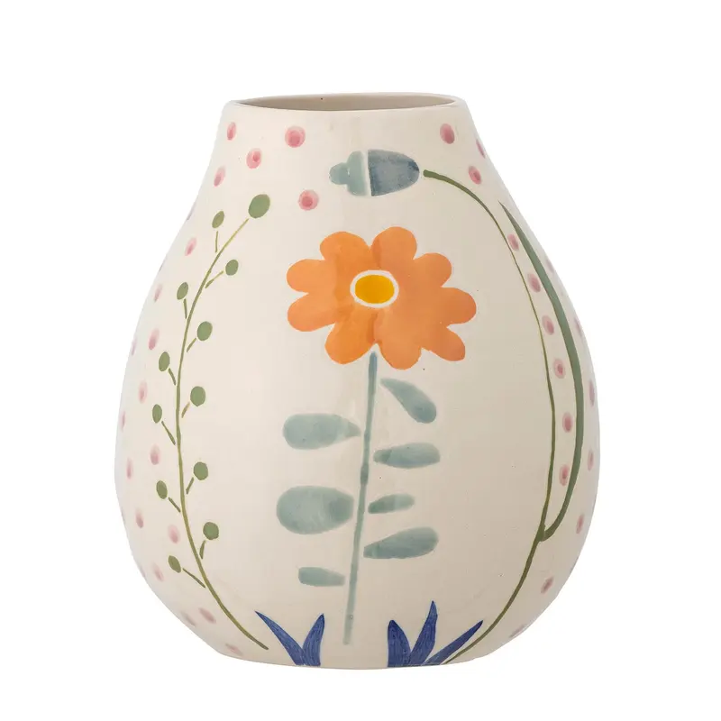 Taza Vase, Natur, Steingut