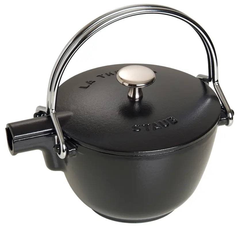 Teekanne schwarz rund 1.15 lt., 16.5 cm