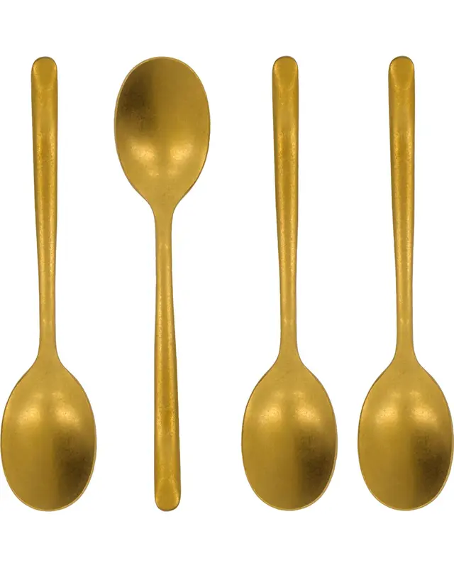 Teelöffel, NVSpoon, Antikgoldenes Finish