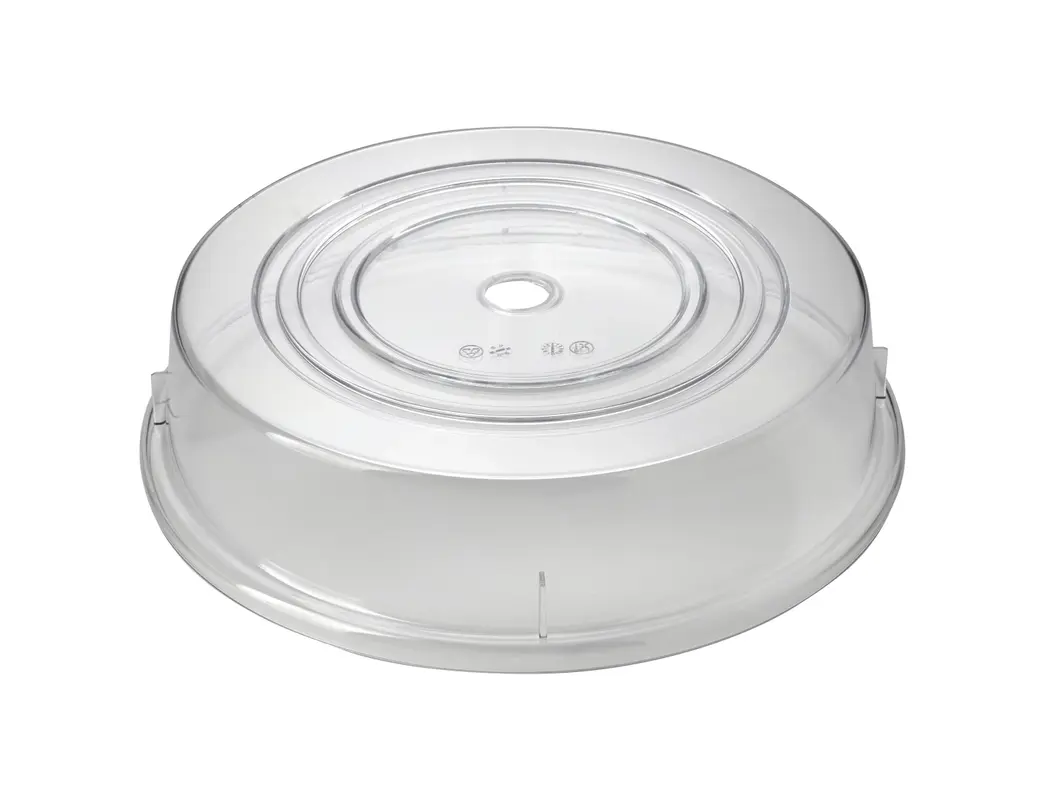 Teller Cloche rund 27cm SAN transparent mit Loch